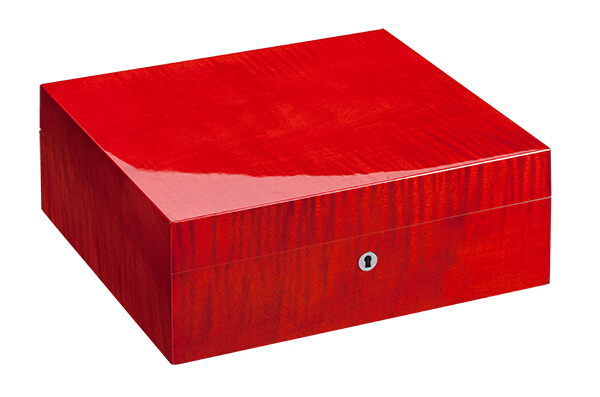 红色虎斑钢琴烤漆雪茄盒（80支）