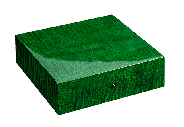 8只装绿色虎斑钢琴烤漆手表盒